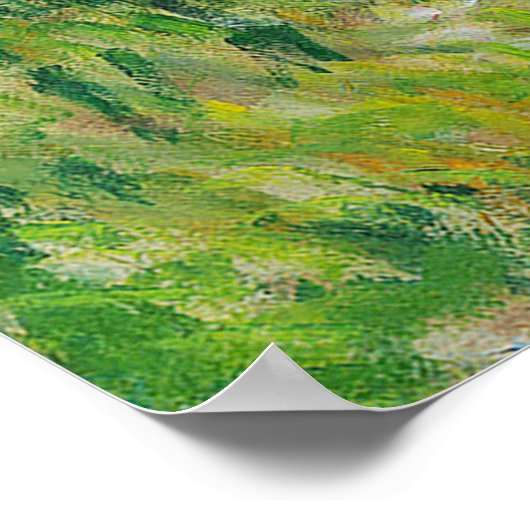 Vrouw met Parasol Claude Monet Poster (Hoek)