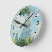 Vrouw met Parasol Claude Monet Ronde Klok (Hoek)