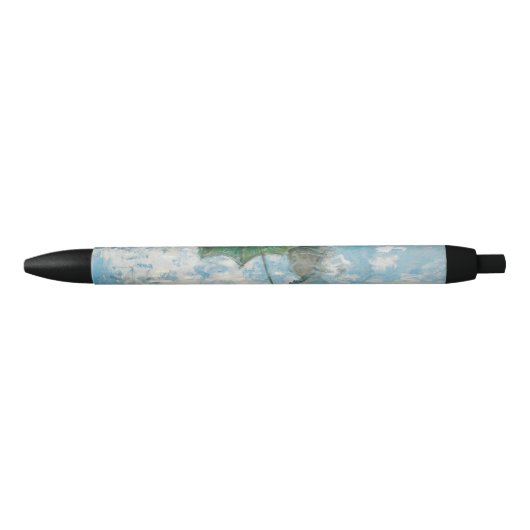 Vrouw met Parasol Claude Monet Zwarte Inkt Pen (Voorkant)