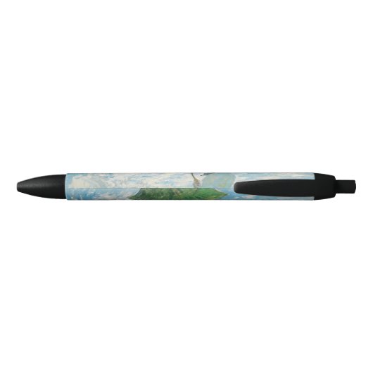 Vrouw met Parasol Claude Monet Zwarte Inkt Pen (Achterkant)