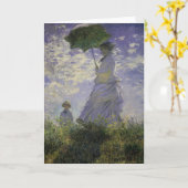 Vrouw met Parasol door Claude Monet,  kunst Kaart (Gele Bloem)