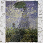 Vrouw met Parasol door Claude Monet,  kunst Legpuzzel<br><div class="desc">De rol, Camille Monet en haar zoon Jean (Vrouw met een parasol) (1875) van Claude Monet is een impressionistisch schilderij van de kunstfamilie. Een moeder die een wandeling maakt met haar jonge kind in een veld of een weide in de lente. Ze houdt een paraplu vast en draagt een mooie...</div>