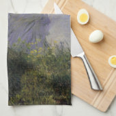 Vrouw met Parasol door Claude Monet,  kunst Theedoek (Quarter Fold)