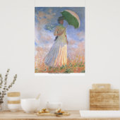Vrouw met Parasol door Claude Monet Poster (Keuken)