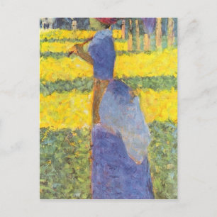Vrouw met Parasol door Georges Seurat Briefkaart