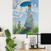 Vrouw met parasol en kind - impressionistische kun poster (Thuiskantoor)