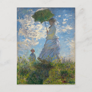 Vrouw met Parasol - Madame Monet en haar zoon Briefkaart