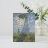 Vrouw met Parasol - Madame Monet en haar zoon Briefkaart (Staand voorkant)