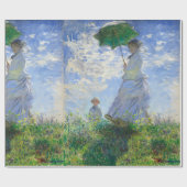Vrouw met Parasol, Madame Monet en haar zoon Cadeaupapier (Vlak)