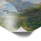 Vrouw met Parasol - Madame Monet en haar zoon Foto Afdruk (Hoek)