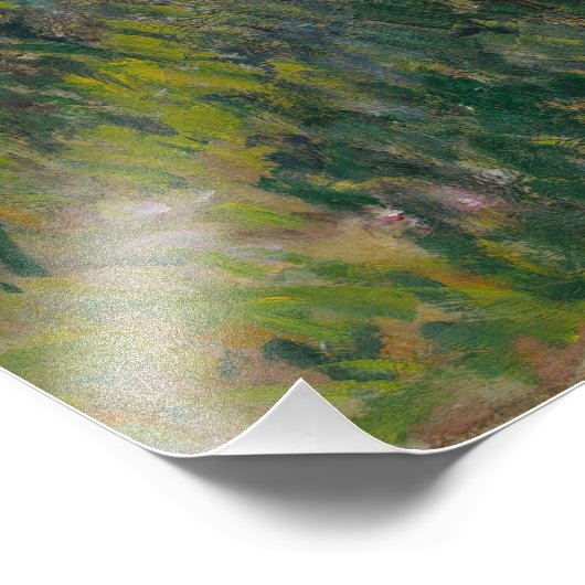 Vrouw met Parasol - Madame Monet en haar zoon Foto Afdruk (Hoek)