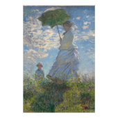 Vrouw met Parasol - Madame Monet en haar zoon Foto Afdruk (Voorkant)
