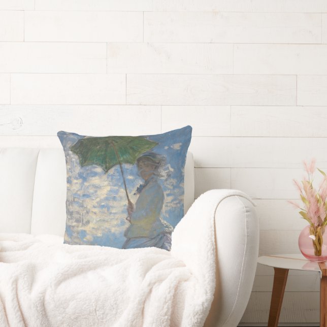 Vrouw met Parasol - Madame Monet en haar zoon Kussen (Bank)