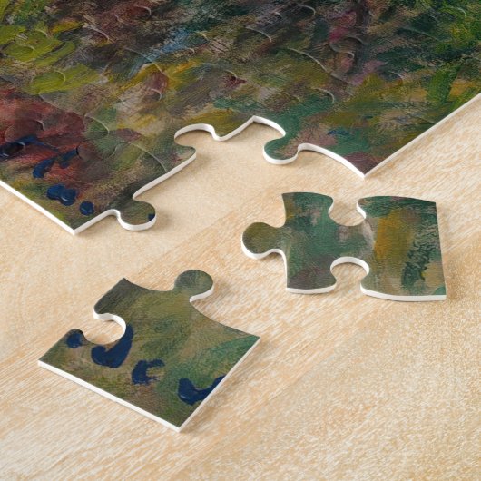 Vrouw met Parasol - Madame Monet en haar zoon Legpuzzel (Zijkant)