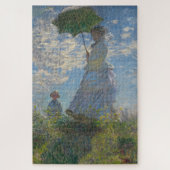 Vrouw met Parasol - Madame Monet en haar zoon Legpuzzel (Verticaal)