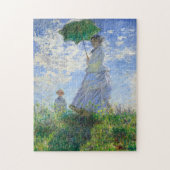 Vrouw met Parasol, Madame Monet en haar zoon Legpuzzel (Verticaal)