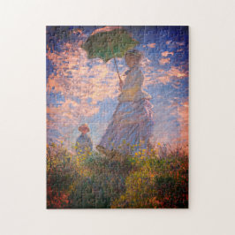 Vrouw met Parasol - Madame Monet en haar zoon Legpuzzel