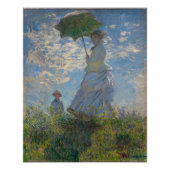 Vrouw met Parasol - Madame Monet en haar zoon Perfect Poster (Voorkant)