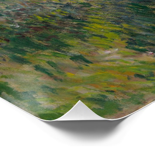 Vrouw met Parasol - Madame Monet en haar zoon Perfect Poster (Hoek)