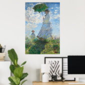 Vrouw met Parasol, Madame Monet en haar zoon Poster (Thuiskantoor)