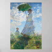 Vrouw met Parasol, Madame Monet en haar zoon Poster (Voorkant)