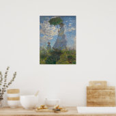Vrouw met Parasol - Madame Monet en haar zoon Poster (Keuken)