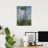 Vrouw met Parasol - Madame Monet en haar zoon Poster (Thuiskantoor)