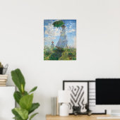 Vrouw met Parasol, Madame Monet en haar zoon Poster (Thuiskantoor)