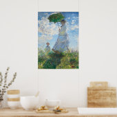 Vrouw met Parasol, Madame Monet en haar zoon Poster (Keuken)