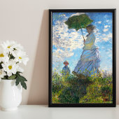 Vrouw met Parasol - Madame Monet en haar zoon Poster
