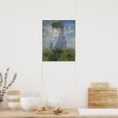 Vrouw met Parasol - Madame Monet en haar zoon Poster (Keuken)