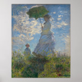 Vrouw met Parasol - Madame Monet en haar zoon Poster (Voorkant)