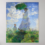 Vrouw met Parasol, Madame Monet en haar zoon Poster<br><div class="desc">Vrouw met Parasol,  Madame Monet en haar zoon van Claude Monet  Fine Art</div>