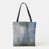 Vrouw met Parasol - Madame Monet en haar zoon Tote Bag (Achterkant)