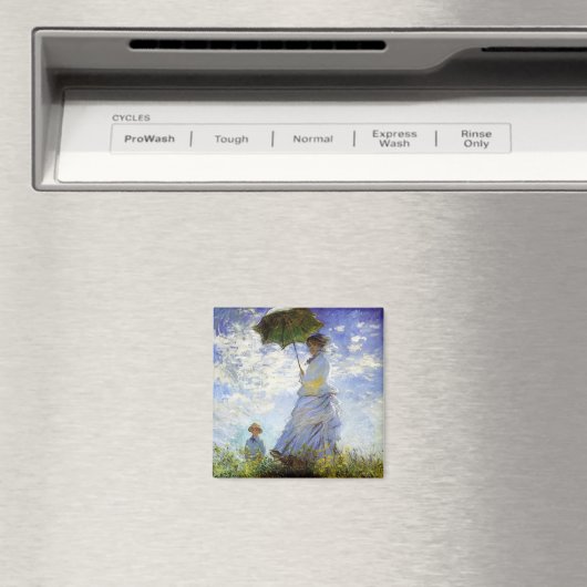 Vrouw met Parasol Magneet (Insitu (Vaatwasser))