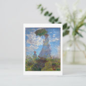 Vrouw met Parasol, Monet Briefkaart (Staand voorkant)