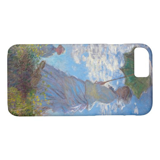 Vrouw met Parasol, Monet Case-Mate iPhone Case (Achterkant (Horizontaal))