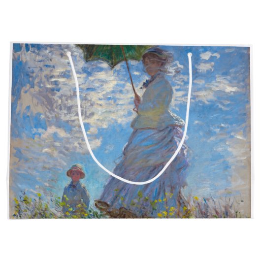 Vrouw met Parasol, Monet Groot Cadeauzakje (Achterkant)