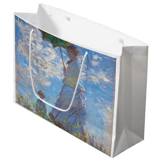 Vrouw met Parasol, Monet Groot Cadeauzakje (Voorkant Gekanteld)