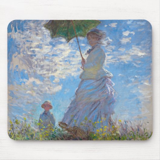 Vrouw met Parasol, Monet Muismat (Voorkant)