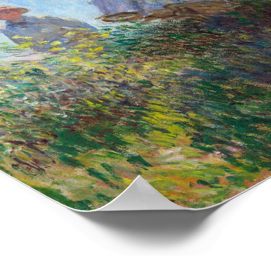 Vrouw met Parasol | Monet | Poster (Hoek)