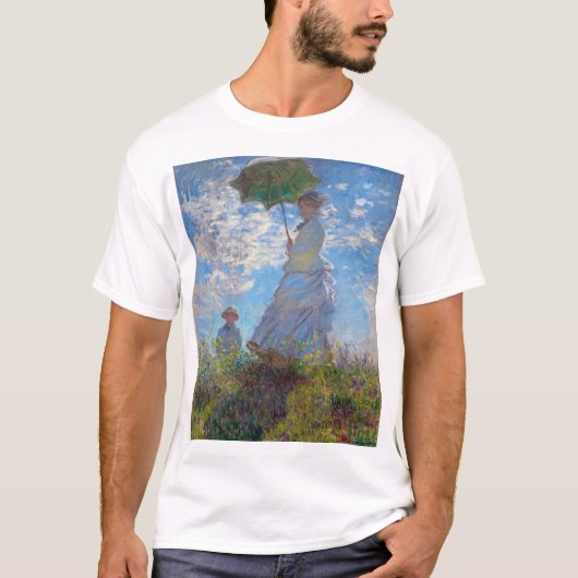 Vrouw met Parasol, Monet T-shirt (Voorkant)