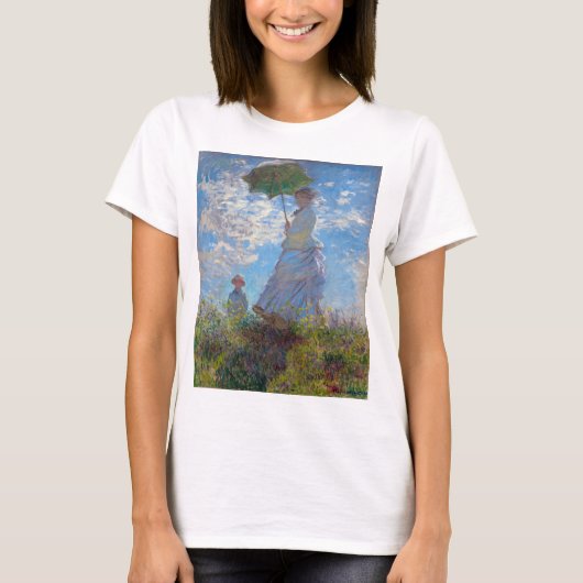 Vrouw met Parasol, Monet T-shirt (Voorkant)
