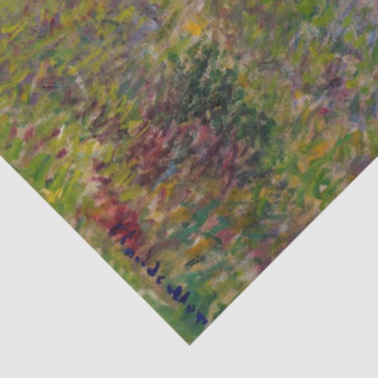 Vrouw met Parasol, Monet Tissuepapier (Detail)