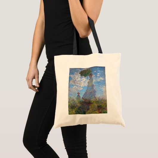 Vrouw met Parasol, Monet Tote Bag (Voorkant (product))