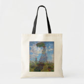 Vrouw met Parasol, Monet Tote Bag (Voorkant)