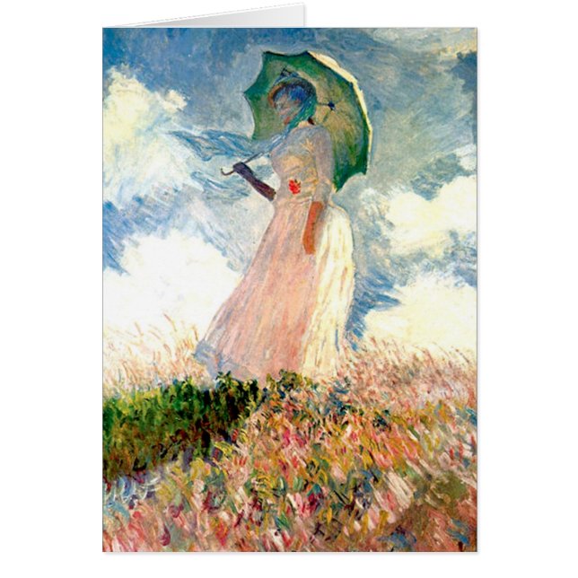 Vrouw met Parasol Promenade Monet (Voorkant)
