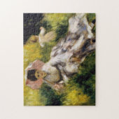 Vrouw met Parasol Renoir Fine Art Legpuzzel (Verticaal)