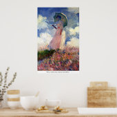 Vrouw met Parasol, studie van Claude Monet Poster (Keuken)