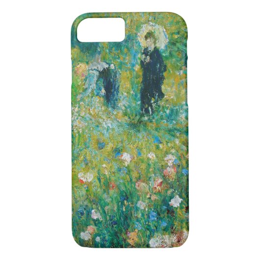 Vrouw met Parasol, tuin, renoir Case-Mate iPhone Case (Achterkant)